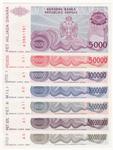 Bosnia & Herzegovina 149-155 banknote back