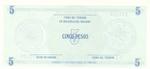 Cuba FX13 banknote back