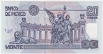 Mexico 116a banknote back