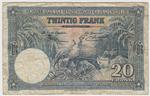 Belgian Congo 23 banknote back
