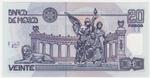 Mexico 116d banknote back