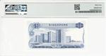 Singapore 1b banknote back