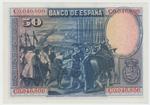 Spain 75b banknote back