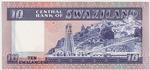 Swaziland 10c banknote back